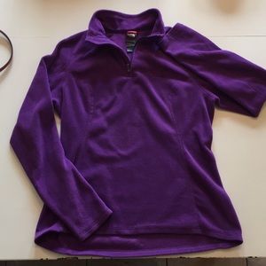 North Face long sleeved fleece zip-up